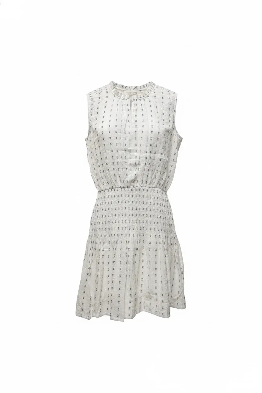 Marmont Sleeveless Dress, Color: Embroidered Azure, Size: XS