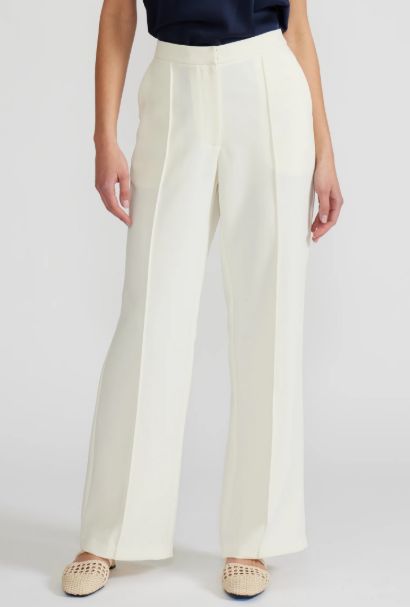 Diana Wide Leg Pant, Color: White, Size: XS
