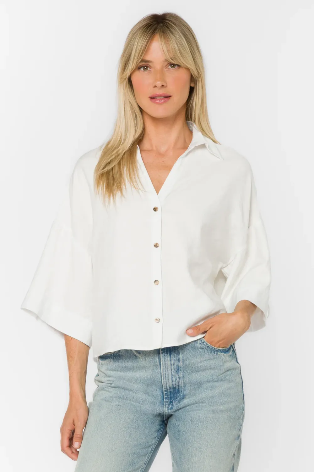 Minx Top, Color: White, Size: XS