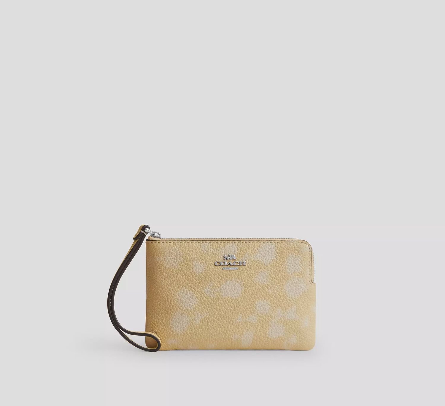 Corner Zip, Color: Silver/ Washed Yellow