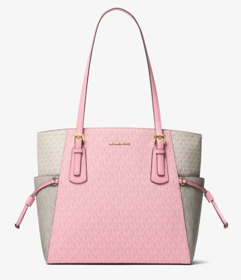 VOYAGER LG EW TOTE, Color: Carnation Pink MLTI