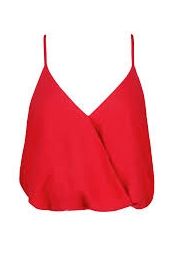 Free Spirit Bubble Top, Color: Cherry, Size: XS