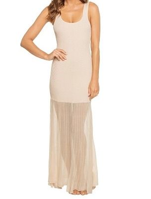 Glena Dress, Color: Nude, Size: XS