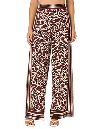 Eva Pants, Color: Brown Tropical, Size: XS