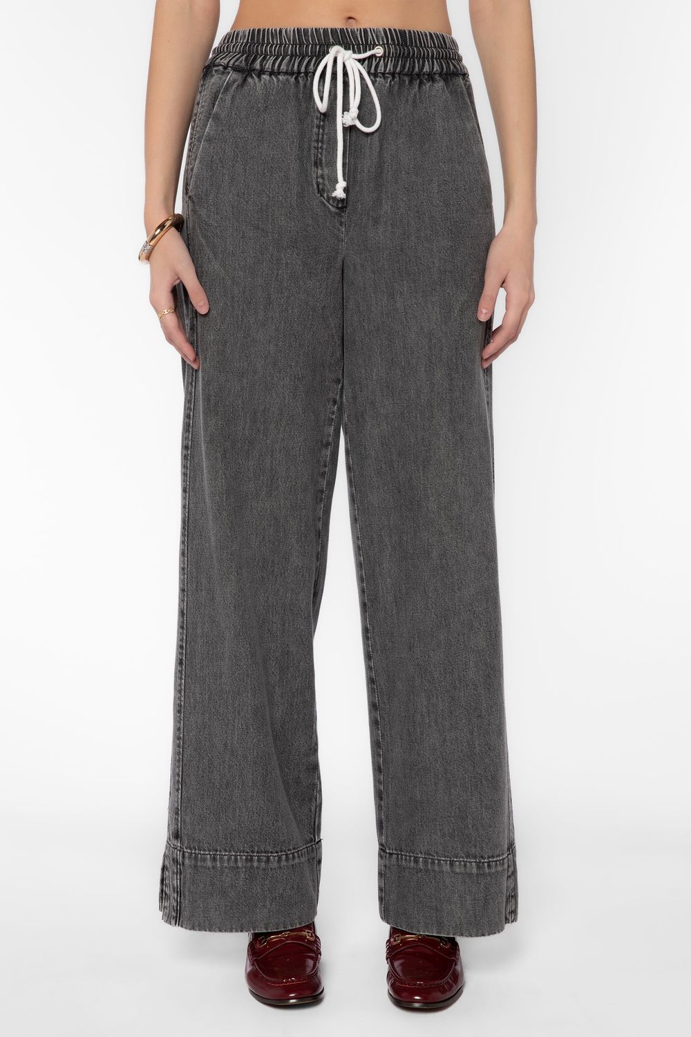 Jerome Pants, Color: Grey Acid Wash, Size: XS