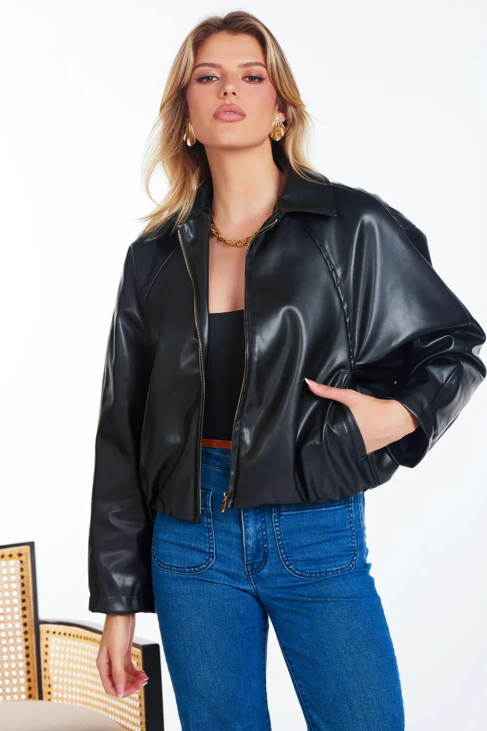 Clayton Bubble Bomber, Color: Black, Size: XS