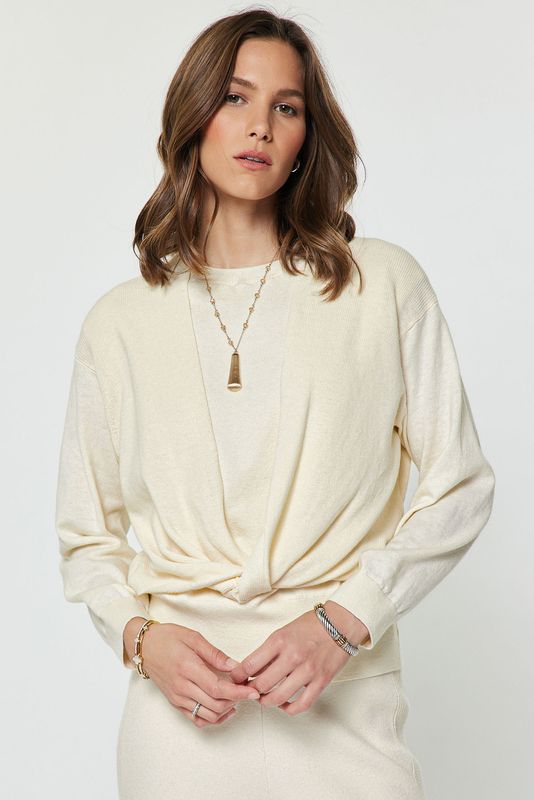 Front Twist Sweater