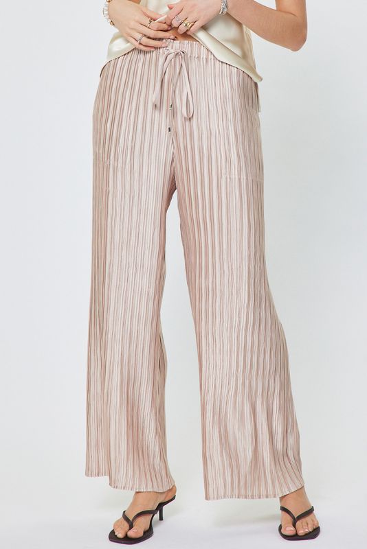 Pleated Drawstring Pants
