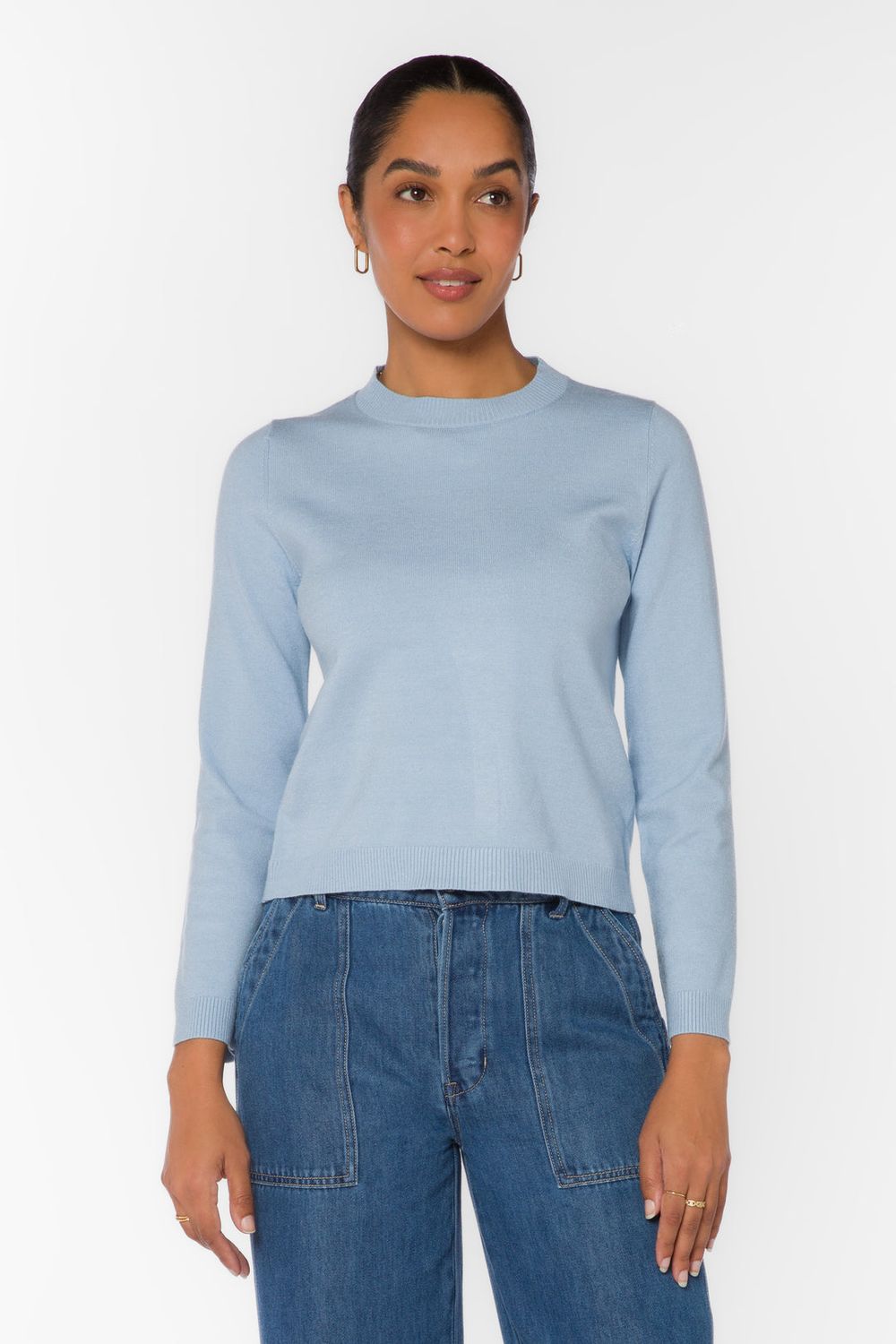 Corina Sweater, Color: Clear Blue, Size: XS