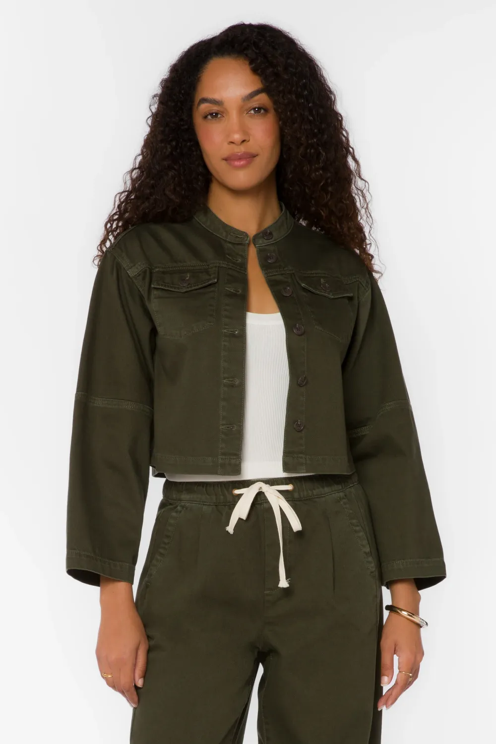 Aracely Jacket, Color: Dried Ivy, Size: XS