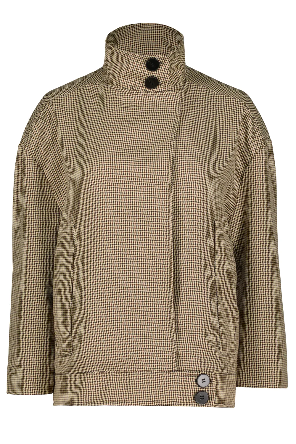 Germaine Houndstooth Coat, Color: Brown Multi, Size: XS