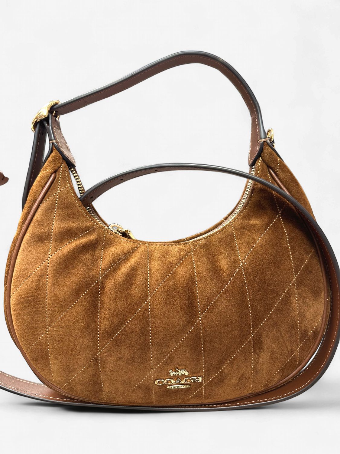 Emily Shoulder Bag - Gold / Warm Brown