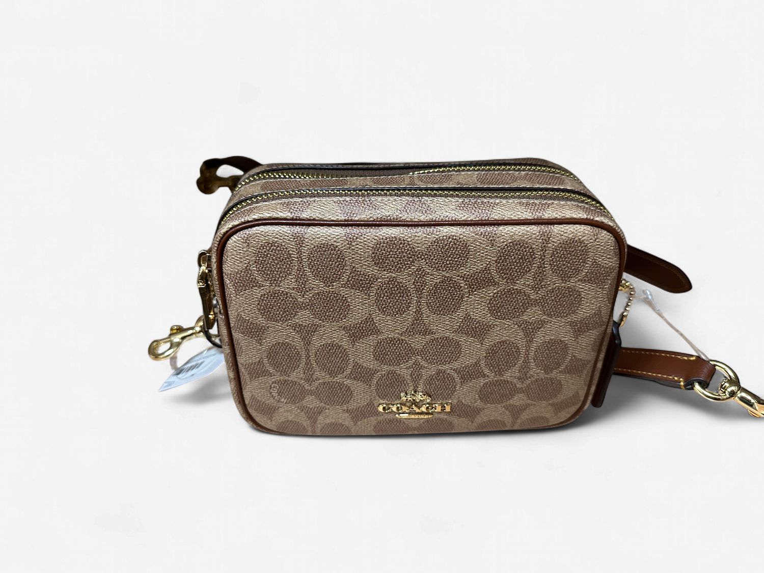 Mini Carey Crossbody - Gold / Tan / Brown