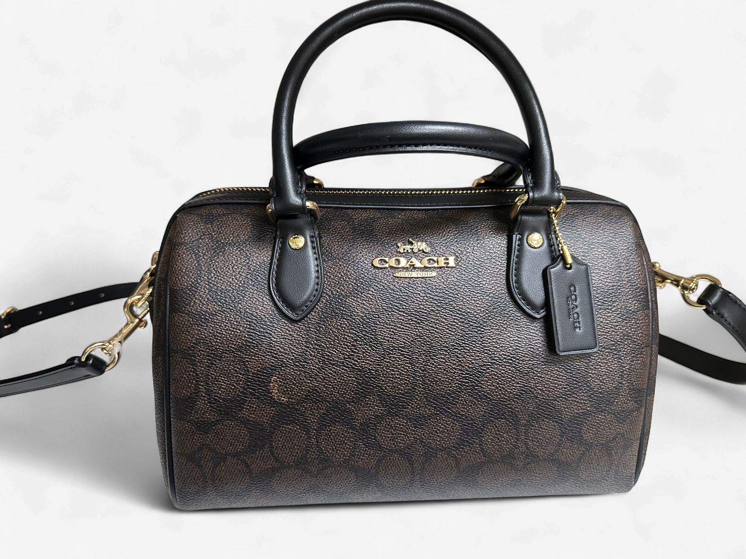 Rowan Satchel - Gold/Brown Black
