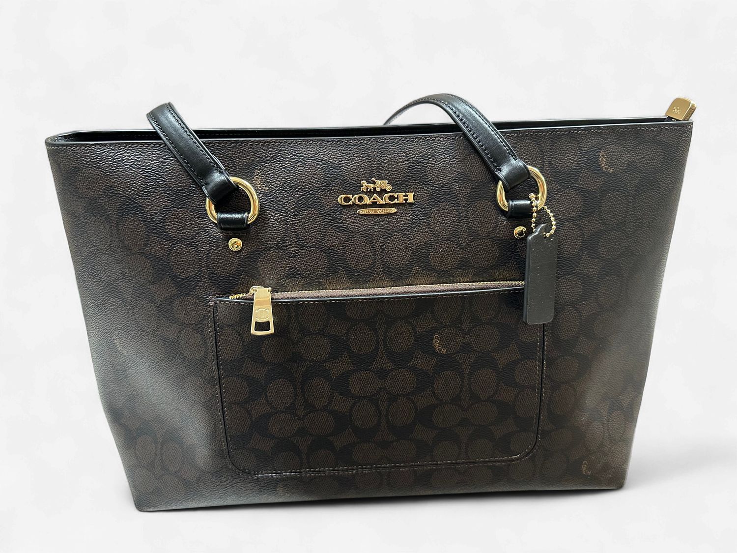 Station Tote Bag - Gold/Walnut/Black