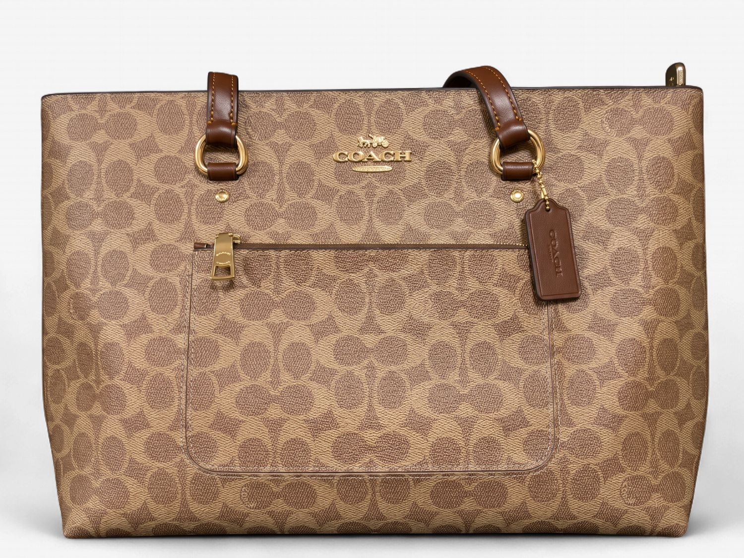 Station Tote Bag - Gold/ Tan/Brown
