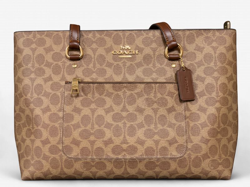 Station Tote Bag - Gold/ Tan/Brown