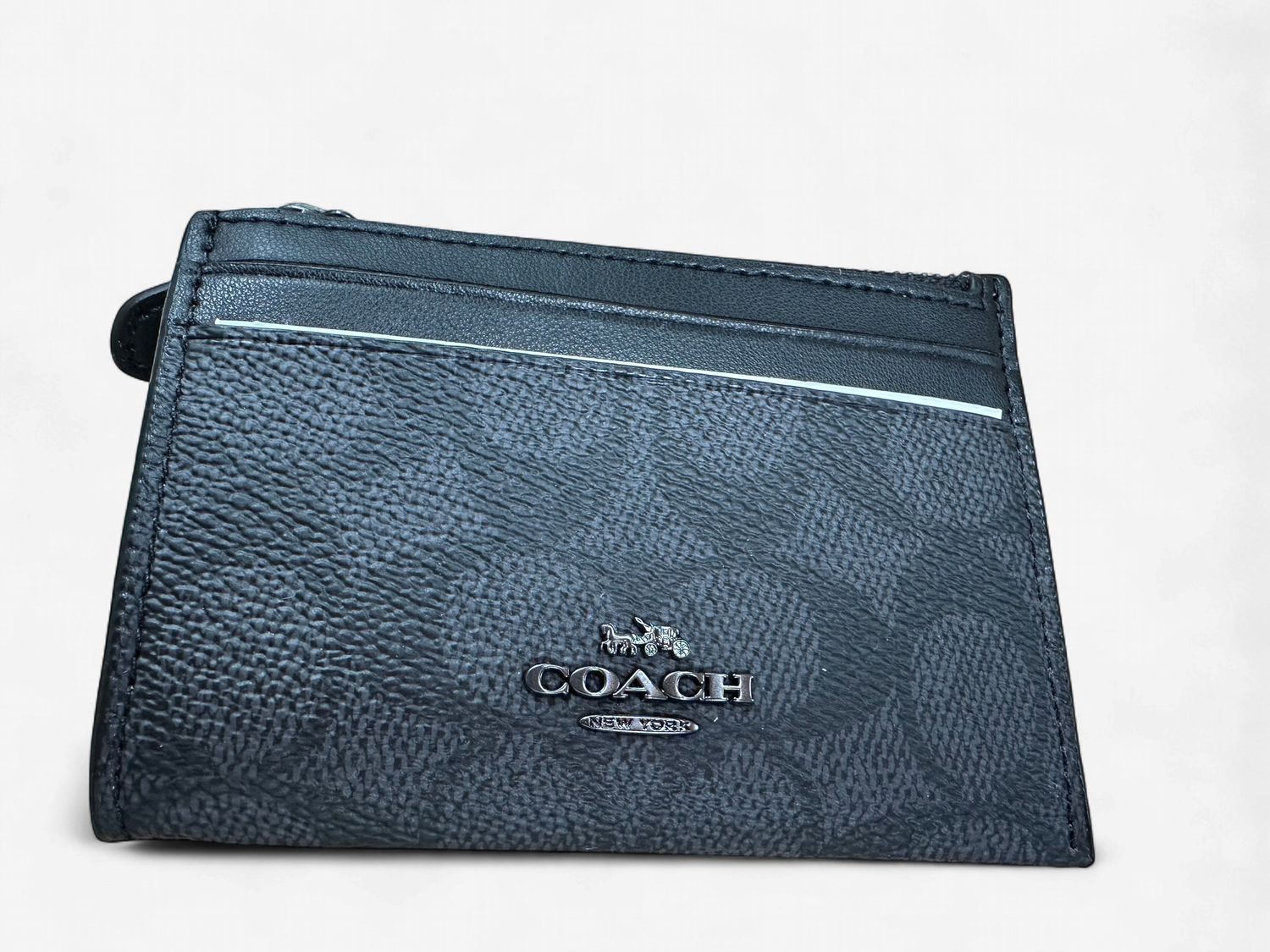 Mini Skinny ID Keyholder - Gunmetal/Charcoal/Black