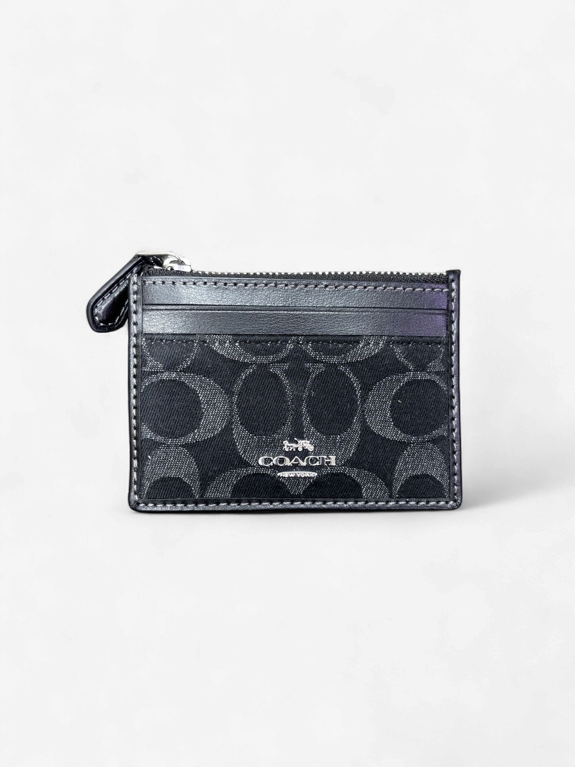 Mini Skinny ID Keyholder - Denim / Black