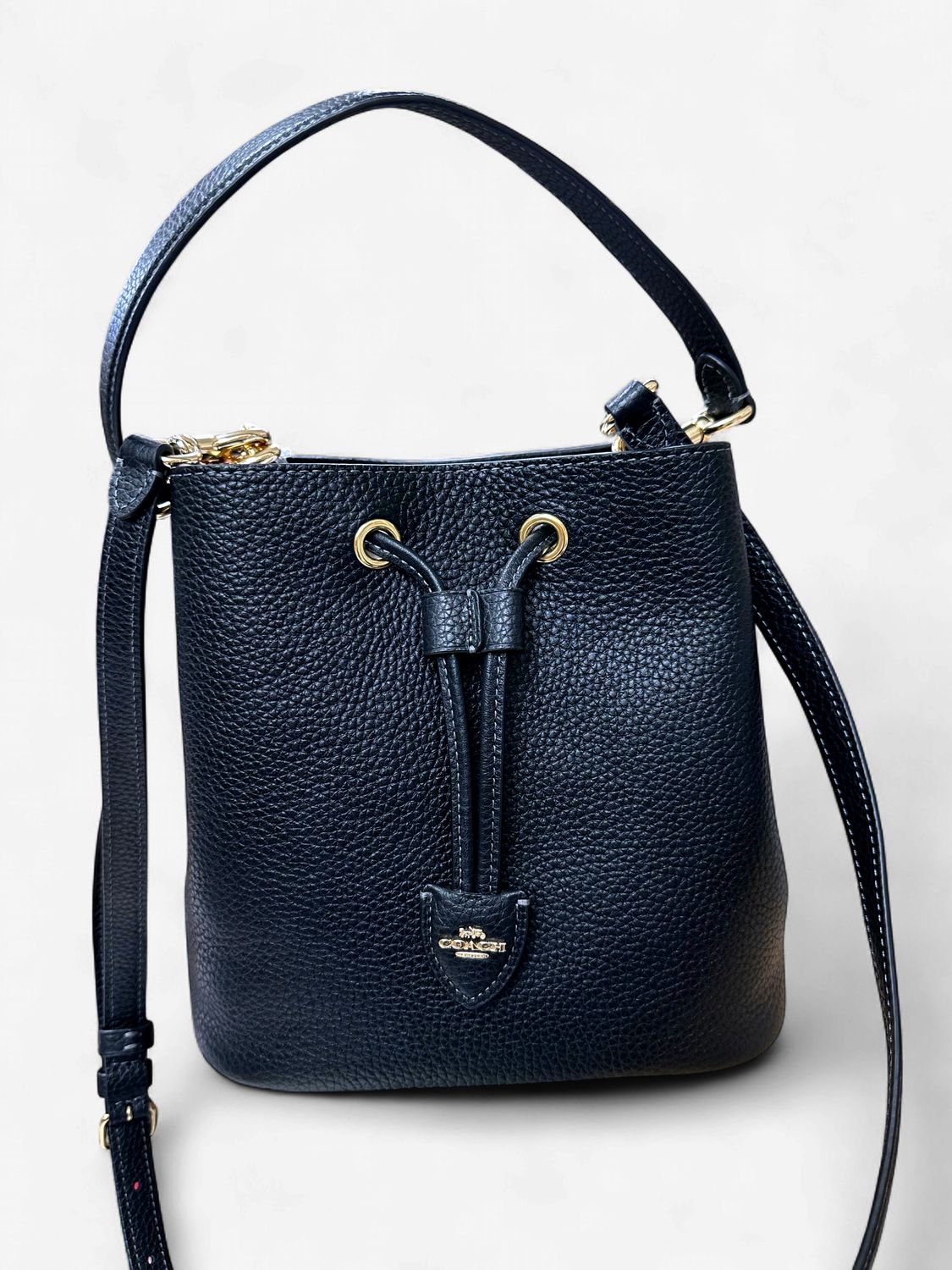 Rowan Bucket Bag - Gold/Black