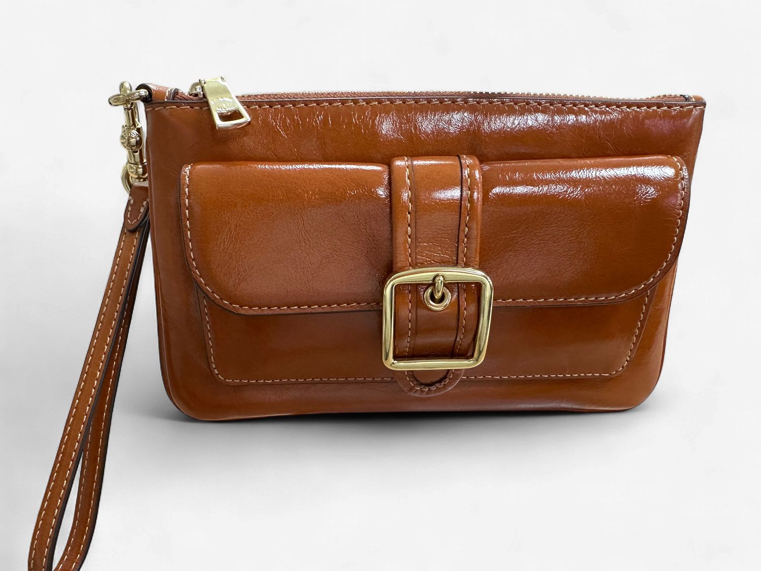Ashton Wristlet - Gold / Cinnamon