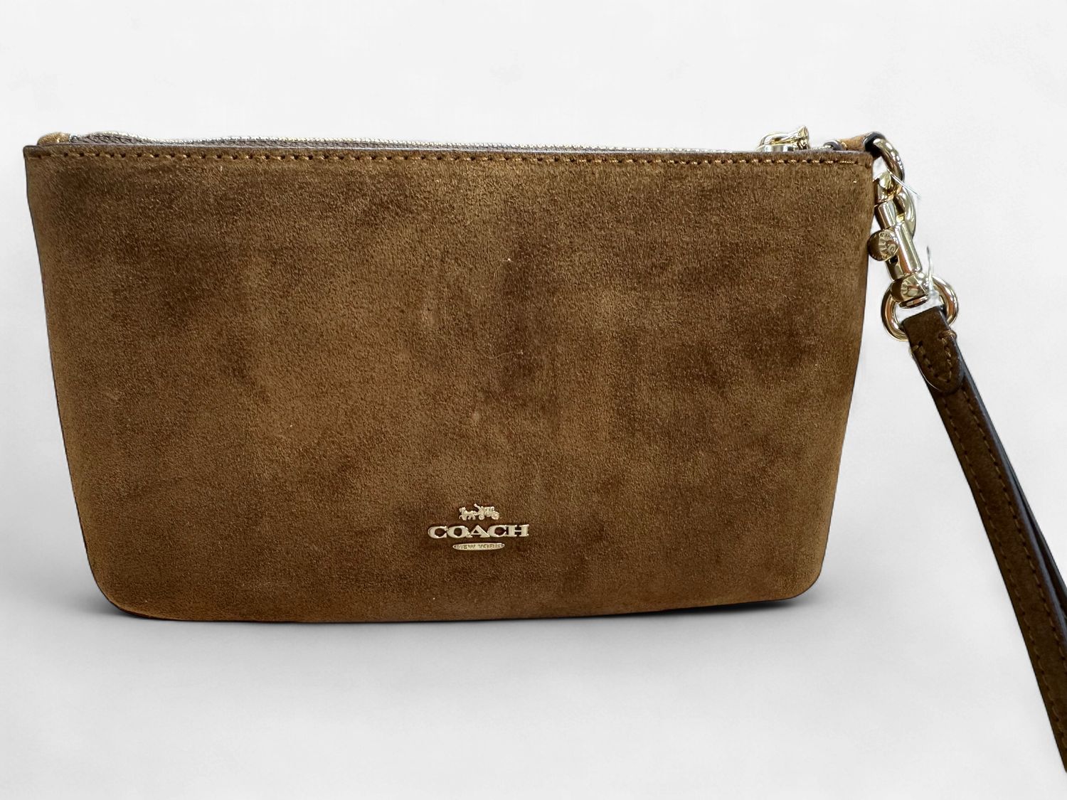 Ashton Wristlet - Gold / Warm Brown