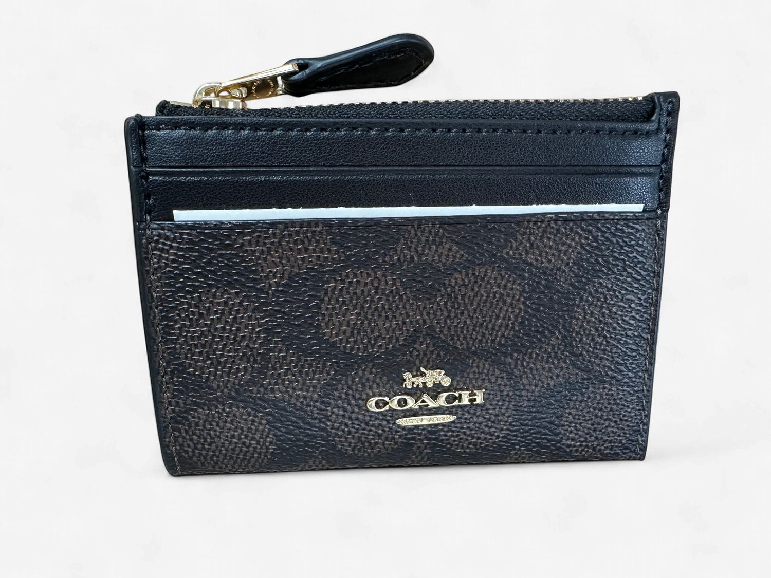 Mini Skinny ID -Gold / Walnut / Black