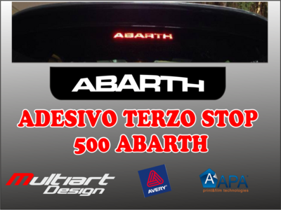 ADESIVO TERZO STOP FIAT 500 ABARTH