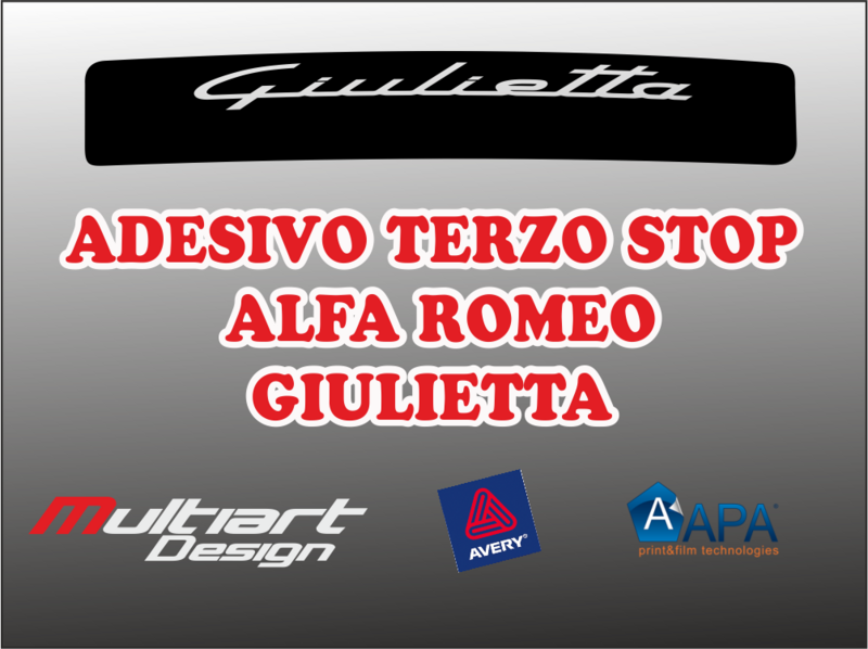ADESIVO TERZO STOP ALFA ROMEO GIULIETTA