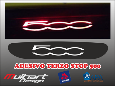 ADESIVO TERZO STOP FIAT 500