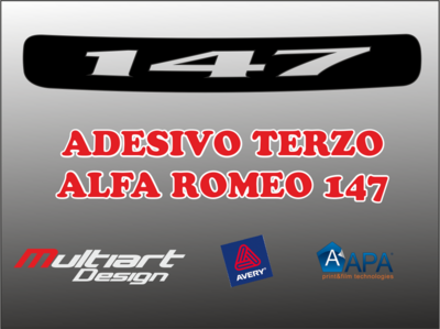 ADESIVO TERZO STOP ALFA ROMEO 147,Q2