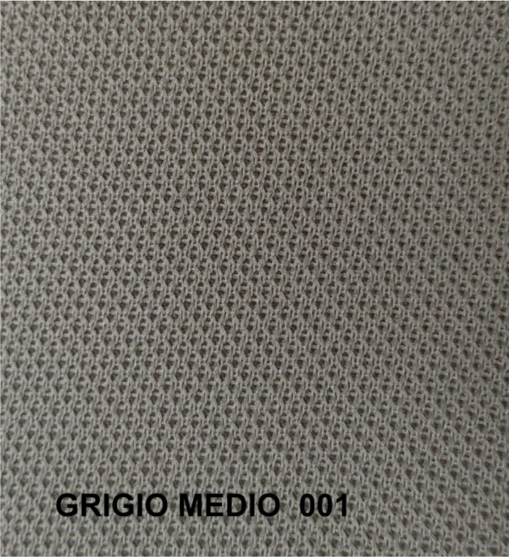 TESSUTO RIVESTIMENTO CIELO, IMPERIALE, SOTTOTETTO AUTO TIPO AUDI/VW NIDO D'APE GRIGIO MEDIO