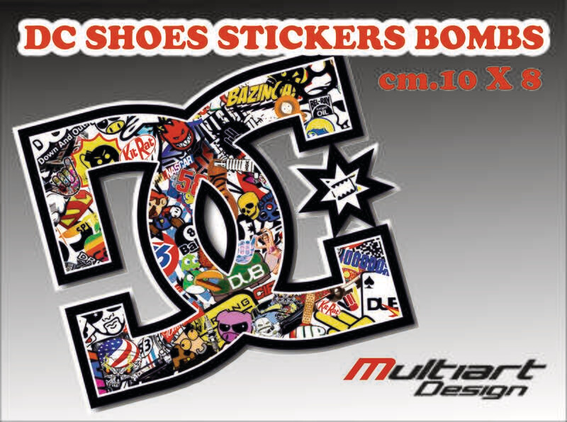 STICKER BOMB  CARTOON DC SHOES 2 pz