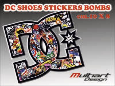 STICKER BOMB  CARTOON DC SHOES 2 pz