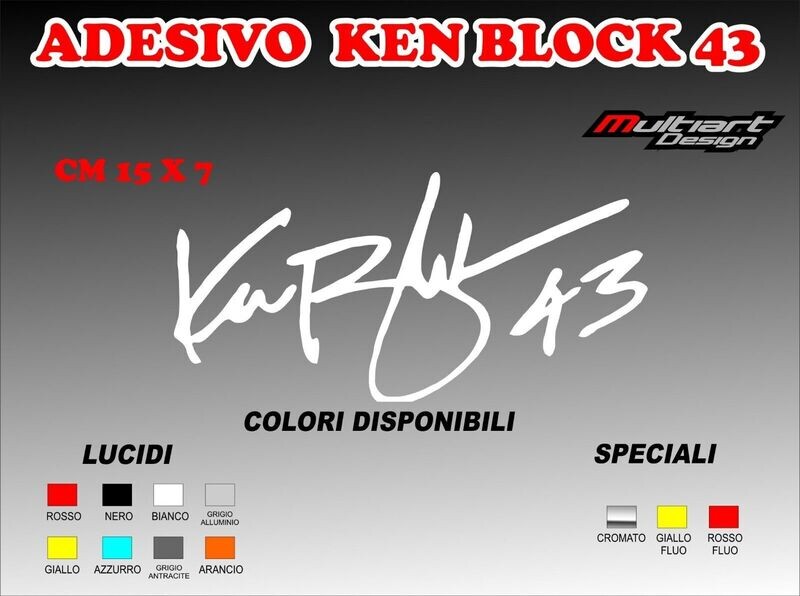 ADESIVI KEN BLOCK 43 FIRMA  STICKERBOMB CARTOON