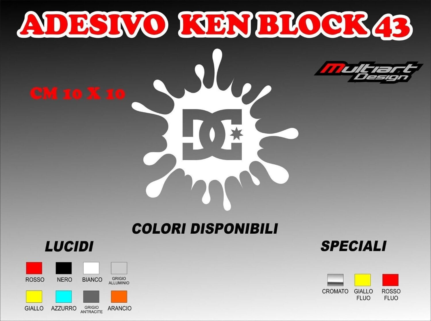 ADESIVO KEN BLOCK 43 DC SHOES