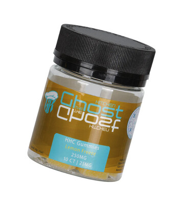 Lemon Freeze HHC 25mg Gummies, 10-count Jar