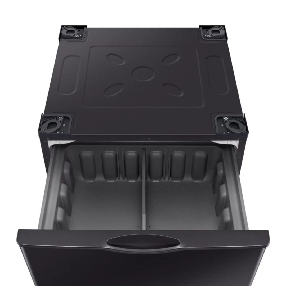 624 - 696 Samsung - Washer Dryer Laundry Pedestal with Storage Drawer - Brushed Black