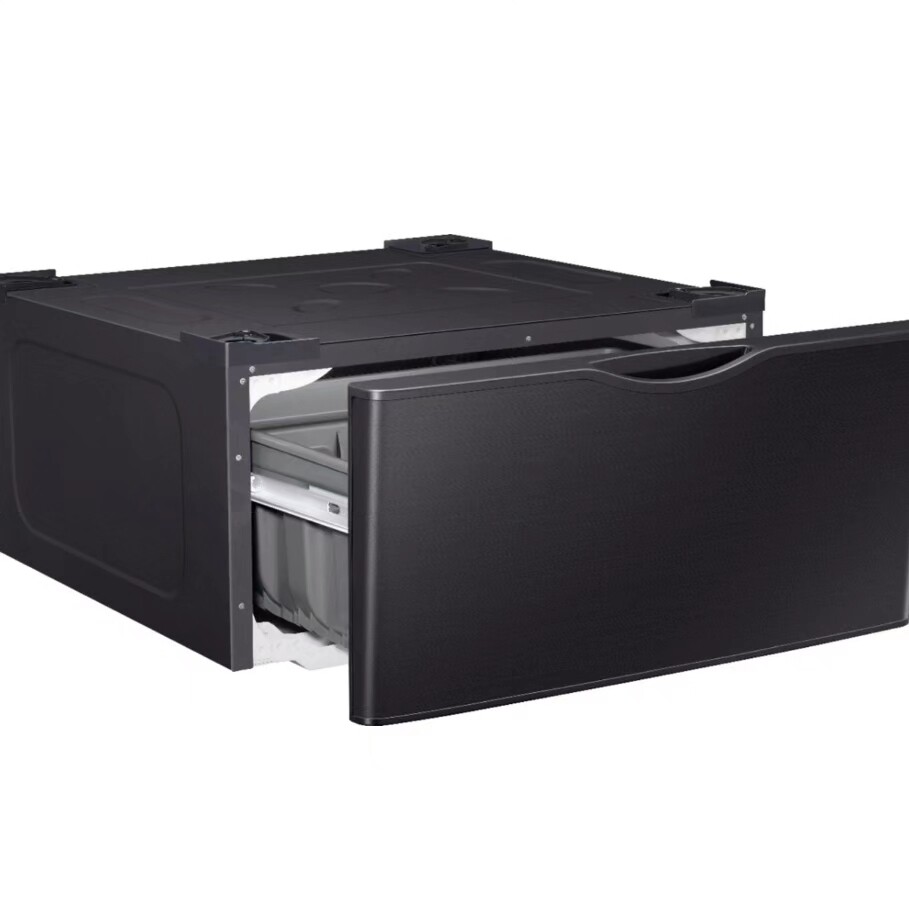 624 - 696 Samsung - Washer Dryer Laundry Pedestal with Storage Drawer - Brushed Black