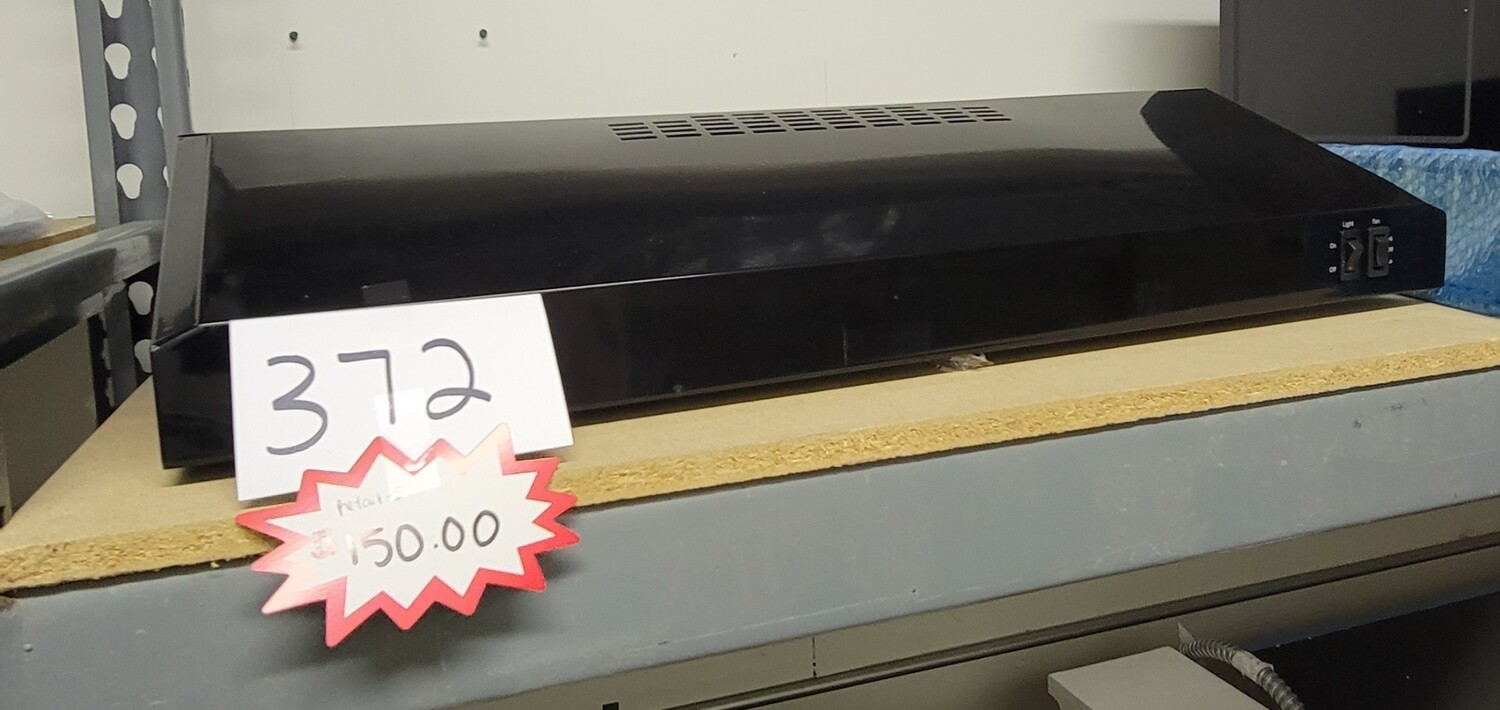 372 GE - 30&quot; Convertible Range Hood - Black on Black