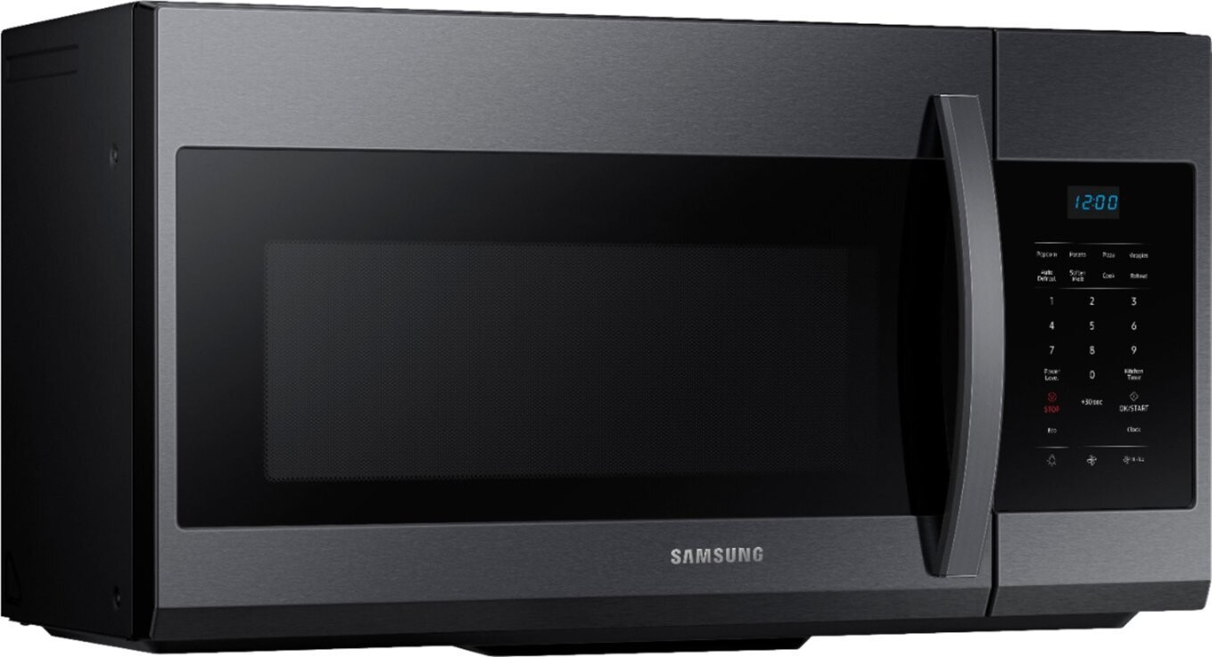 737 Samsung - 1.7 Cu. Ft. Over-the-Range Microwave - Black Stainless Steel ME17R7021EG