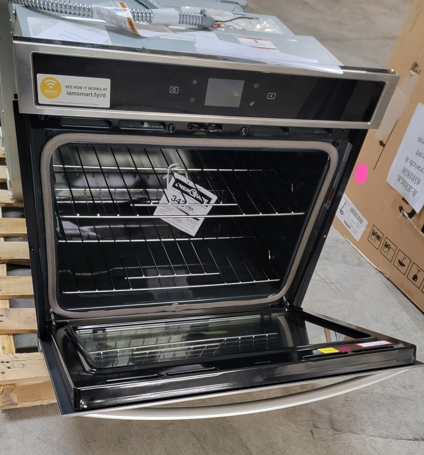 721 Whirlpool - 30&quot; Built-In Single Electric Wall Oven - Stainless Steel WOS51EC0HS