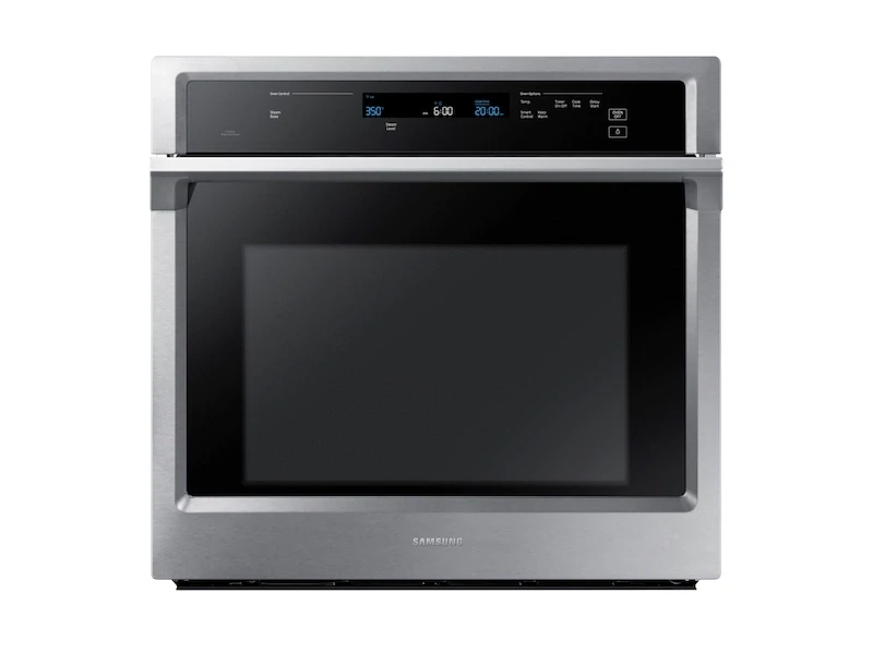 700 Samsung - 30&quot; Single Wall Oven with Steam Cook and WiFi - Stainless Steel NV51K6650SS