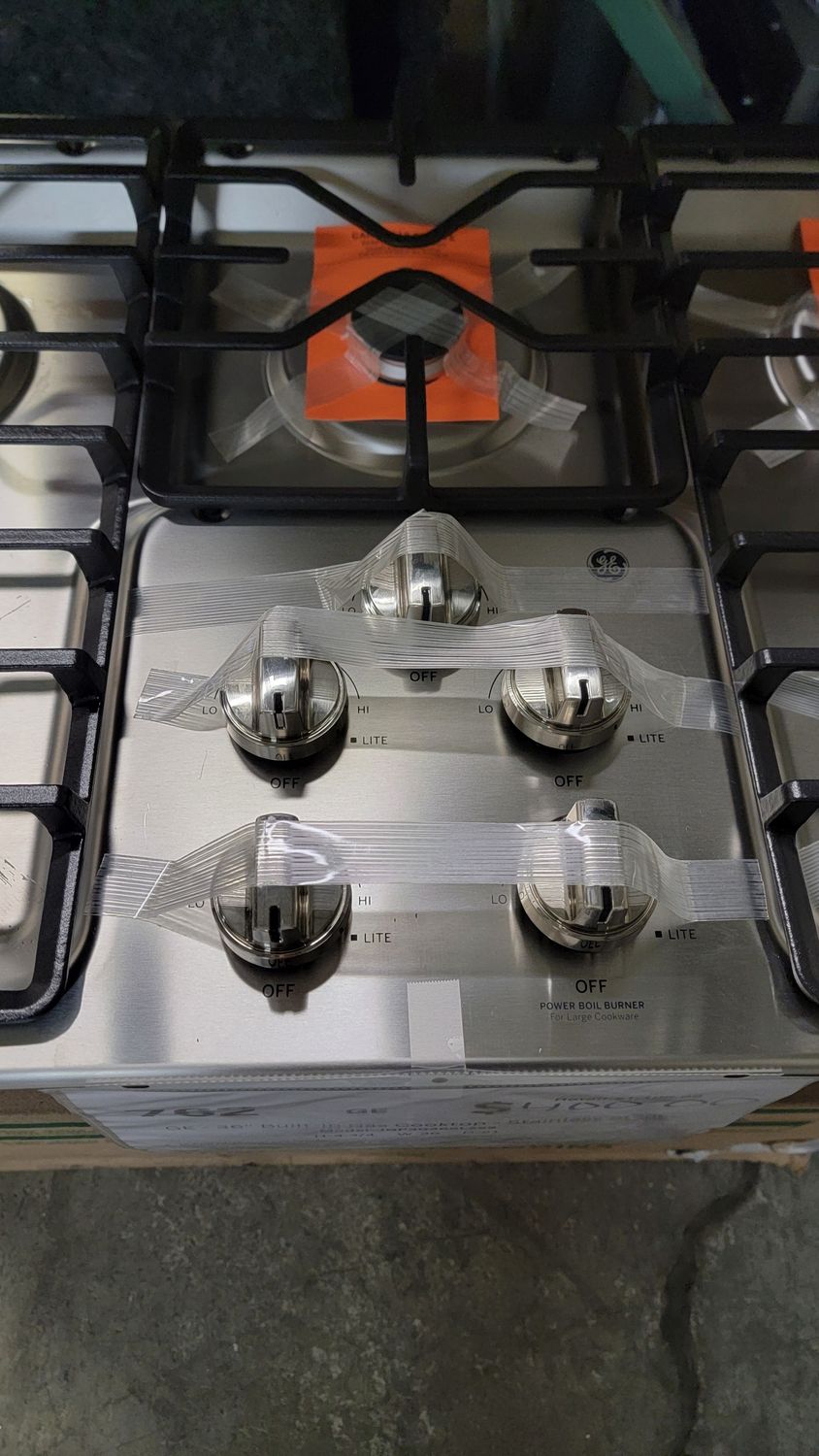 762 GE - 36&quot; Built-In Gas Cooktop - Stainless Steel JGP3036SL2SS