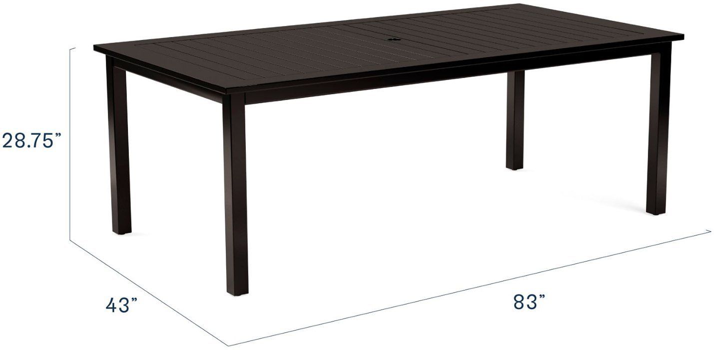 812 Yardbird® - Lily/Pepin Outdoor Table - Rectangular - Dark Brown