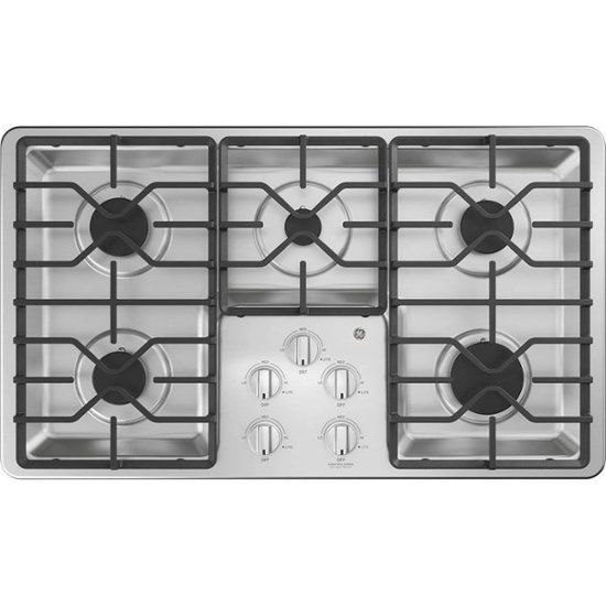 762 GE - 36&quot; Built-In Gas Cooktop - Stainless Steel JGP3036SL2SS