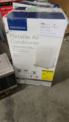 916 Insignia™ - 250 Sq. Ft. Portable Air Conditioner - White NS-AC06PWH1