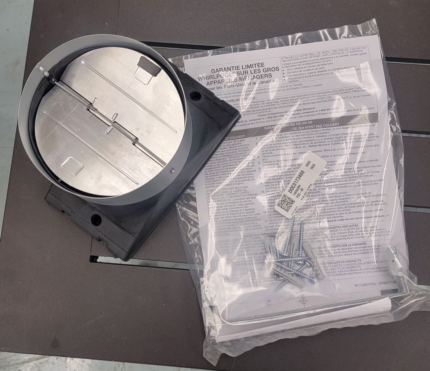 807 WHIRLPOOL WVW53UC0LS WALL MOUNT RANGE HOOD
