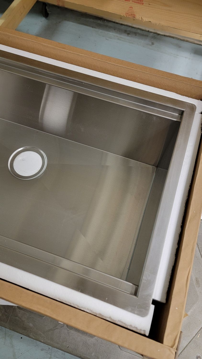 1002  ZLINE Stainless Steel Sink Undermount Single Bowl