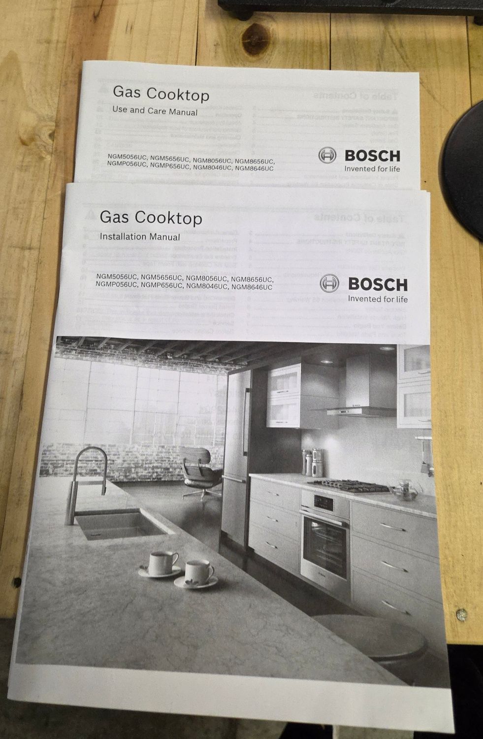 1007 Bosch Gas Cooktop Parts From NGM8056UC